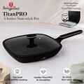 Tigaie grill cu capac Berlinger Haus, Black Rose, 28 cm, 2.1 L, aluminiu forjat, negru mat
