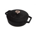Oala cu capac Berlinger Haus, Strong Mold, 26 cm, 2.57 L, fonta, negru