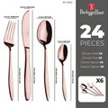 Set tacamuri 24 piese Berlinger Haus, Cutlery, inox, roz