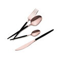 Set tacamuri 24 piese Berlinger Haus, Cutlery, inox, negru/roz
