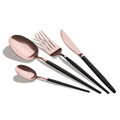 Set tacamuri 24 piese Berlinger Haus, Cutlery, inox, negru/roz