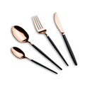 Set tacamuri 24 piese Berlinger Haus, Cutlery, inox, negru/roz