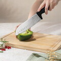 Set 5 cutite cu suport magnetic Berlinger Haus, Black Rose, inox/lemn, negru/natur