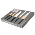 Set 5 cutite cu suport magnetic Berlinger Haus, Black Rose, inox/lemn, negru/natur