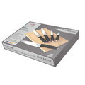 Set 5 cutite cu tocator Berlinger Haus, Black Rose, inox/bambus, negru/natur