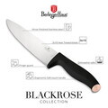 Set 5 cutite cu suport rotund Berlinger Haus, Black Rose, inox/bambus, negru/natur