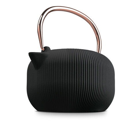 Ceainic Berlinger Haus, Black Rose, 1 L, fonta, negru/roz