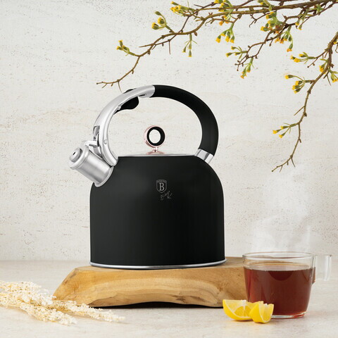 Ceainic Berlinger Haus, Black Rose, 3 L, inox 18/10, negru