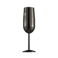 Set 2 pahare pentru sampanie Berlinger Haus, Black Rose, 260 ml, inox 18/10, negru
