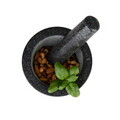 Mojar cu pistil Berlinger Haus, Black Rose, 14x8 cm, granit, negru/roz