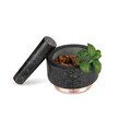 Mojar cu pistil Berlinger Haus, Black Rose, 14x8 cm, granit, negru/roz