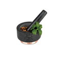 Mojar cu pistil Berlinger Haus, Black Rose, 14x8 cm, granit, negru/roz