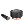 Mojar cu pistil Berlinger Haus, Black Rose, 14x8 cm, granit, negru/roz