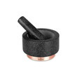 Mojar cu pistil Berlinger Haus, Black Rose, 14x8 cm, granit, negru/roz