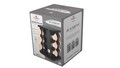 Set 12 recipiente pentru condimente si suport Berlinger Haus, Black Rose, 18x21.5 cm, 90 ml, sticla, negru/roz