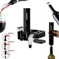 Deschizator de sticle de vin 6 in 1 Berlinger Haus, Black Rose, negru