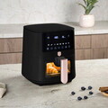 Friteuza cu aer cald si fereastra Berlinger Haus, Black Rose, 5 L, 1400W, negru