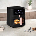 Friteuza cu aer cald si fereastra Berlinger Haus, Black Rose, 38.8x30x32.4 cm, 8 L, 1650W, negru
