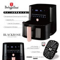 Friteuza cu aer cald si fereastra Berlinger Haus, Black Rose, 38.8x30x32.4 cm, 8 L, 1650W, negru