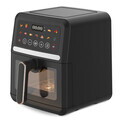 Friteuza cu aer cald si fereastra Berlinger Haus, Black Rose, 26x32.4x30.6 cm, 5 L, 1500W, negru
