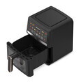 Friteuza cu aer cald si fereastra Berlinger Haus, Black Rose, 26x32.4x30.6 cm, 5 L, 1500W, negru