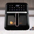 Friteuza cu aer cald si fereastra Berlinger Haus, Black Rose, 26x32.4x30.6 cm, 5 L, 1500W, negru
