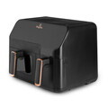 Friteuza dubla cu aer cald Berlinger Haus, Black Rose, 2700W, 5.5+3.5 L, negru