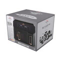 Friteuza dubla cu aer cald Berlinger Haus, Black Rose, 2700W, 5.5+3.5 L, negru
