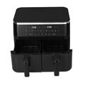 Friteuza dubla cu aer cald Berlinger Haus, Black Rose, 2600W-3100W, 4.5+4.5 L, negru