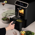 Friteuza dubla cu aer cald Berlinger Haus, Black Rose, 2460W, 5.5+5.5 L, negru