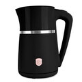 Ceainic electric cu pereti dubli Berlinger Haus, Black Rose, 21.6x15.5x26.2 cm / 1.7 L, plastic/inox, negru