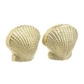 Set solnita si pipernita Seashell, InArt, 6 x 5.5 cm, inox, auriu
