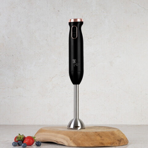 Blender de mana Berlinger Haus, Black Rose, 800W, 6 L, inox/plastic, negru/roz