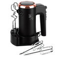 Mixer de mana cu suport Berlinger Haus, Black Rose, 300W, plastic/inox, negru/roz