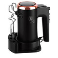 Mixer de mana cu suport Berlinger Haus, Black Rose, 300W, plastic/inox, negru/roz
