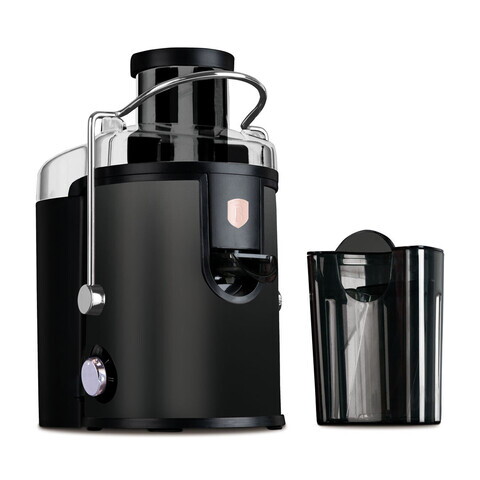 Storcator de fructe Berlinger Haus, Black Rose, 500W, 600 ml, inox, negru