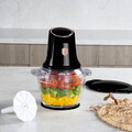 Tocator legume Berlinger Haus, Black Rose, 500W, sticla/plastic, negru/transparent