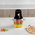 Tocator legume Berlinger Haus, Black Rose, 500W, sticla/plastic, negru/transparent