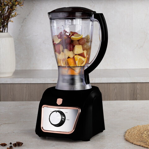Set blender 8 in 1 Berlinger Haus, Black Rose, 500W, inox/plastic, negru/transparent