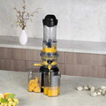 Storcator lent de fructe Berlinger Haus, Black Rose, 300W, 800 ml, inox 18/10, negru/transparent