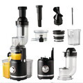 Storcator lent de fructe Berlinger Haus, Black Rose, 300W, 800 ml, inox 18/10, negru/transparent