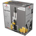 Storcator lent de fructe Berlinger Haus, Black Rose, 300W, 800 ml, inox 18/10, negru/transparent