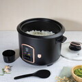 Oala electrica pentru orez Berlinger Haus, Black Rose, 700W, 1.8 L, inox/aluminiu, negru