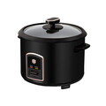 Oala electrica pentru orez Berlinger Haus, Black Rose, 700W, 1.8 L, inox/aluminiu, negru