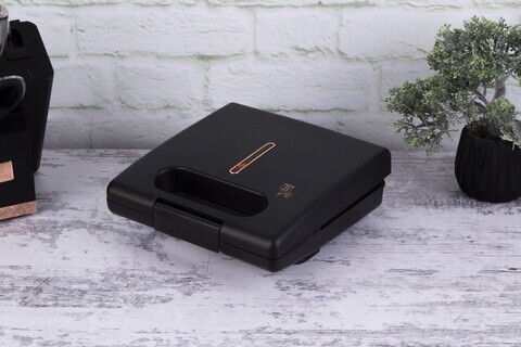 Gratar electric Berlinger Haus, Black Rose, 650W-780W, 22.5x13 cm, aluminiu, negru