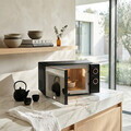 Cuptor cu microunde Berlinger Haus, Black Rose, 1100W, 20L, 44.5x24.2x32.5 cm, negru/argintiu