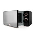 Cuptor cu microunde Berlinger Haus, Black Rose, 1100W, 20L, 44.5x24.2x32.5 cm, negru/argintiu
