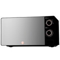 Cuptor cu microunde Berlinger Haus, Black Rose, 1100W, 20L, 44.5x24.2x32.5 cm, negru/argintiu