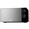 Cuptor cu microunde Berlinger Haus, Black Rose, 1100W, 20L, 44.5x24.2x32.5 cm, negru/argintiu