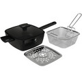 Set 4 piese pentru gatit Berlinger Haus, Monaco, 24x24x9 cm, aluminiu, negru